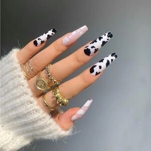 Coffin/Ballerina Shaped Press-On Nails